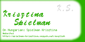 krisztina spielman business card